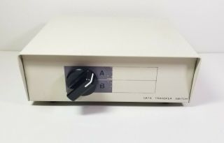 Vintage Data Transfer Switch 2 Way Parallel Printer,  25 Pin Port A B