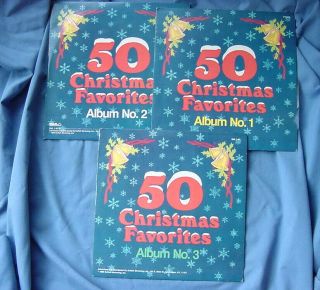 Vtg Christmas 3 Record Album Set 50 Christmas Favorites Rca 1986
