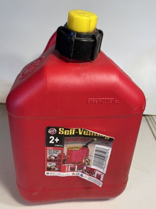 Vintage Pre Ban Blitz 2 Gallon Gas Can Self Venting Fast Pouring Spout And Cap