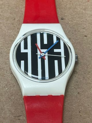 Vintage Swatch Watch Speed Limit Lw117 1987 Ladies Size