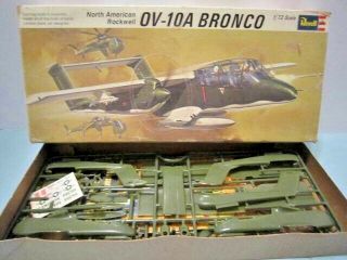 Vintage 1970 Revel 1/72 Scale North American Rockwell " Ov - 10a Bronco " H - 145