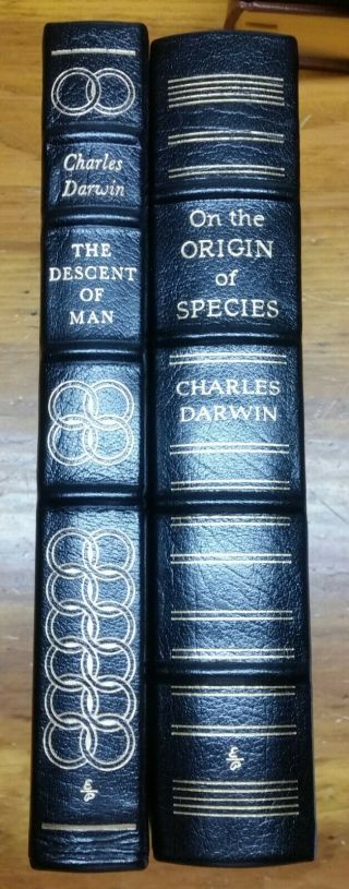 Easton Press Charles Darwin: " The Descent Of Man  On The Origin Of Species "