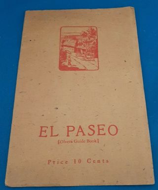 1932 El Paseo Olvera Guide Book De Los Angeles Describes The Paseo Area Of La
