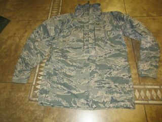 Vtg Us Military Jacket Xs Men Parka Camo Air Force Apecs Tiger Stripe 90s Gtx