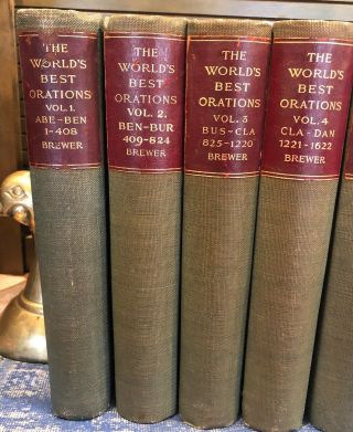 The Complete 10 Vol Set of The World’s Best Orations 1899 2