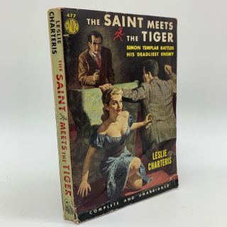 The Saint Meets The Tiger,  Leslie Charteris,  1952,  Vintage Mystery