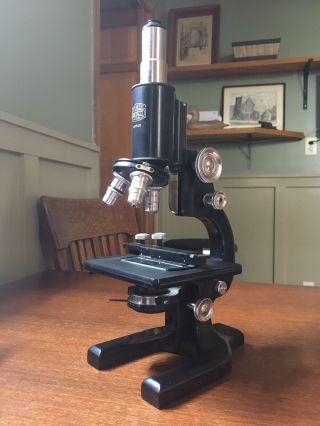 Vintage Spencer Buffalo Usa Microscope