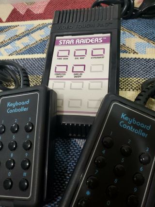 Vintage Atari 1978 - Star Raiders Video Touch Pad & One Set Keyboard Controllers