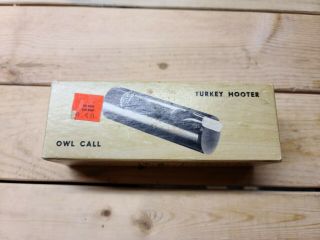 Vintage P.  S.  Olt Ol - 40 Owl Call & Turkey Hooter Aa
