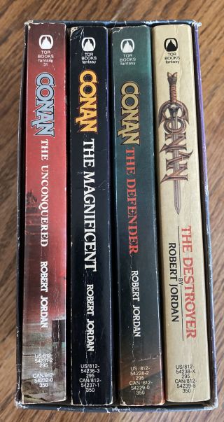The Adventures Of Conan 4 Book Box Set By Robert Jordan Sc