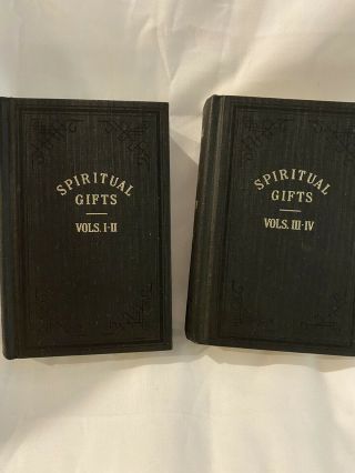 Spiritual Gifts By Ellen G.  White In 2 Books Set Of 4 Volumes 1945 Vintage