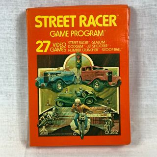 Street Racer Game Program Cartridge With 27 Video Games Vintage Atari 2600