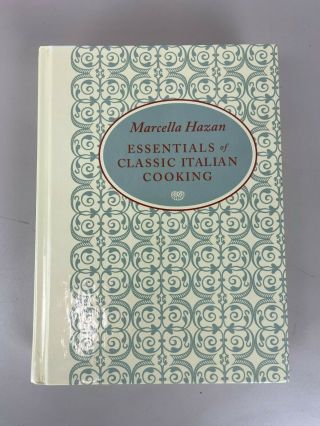 Vintage Essentials Of Classic Italian Cooking Marcella Hazan Hardcover 1996 Cook