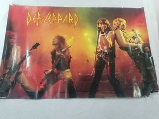 DEF LEPPARD 1983 Vintage Band Poster 32 X 21 Rock Band Memorabilia READ 2