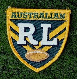 Australian Rugby League Arl 1990s Vintage Embroidered Jersey Patch Badge