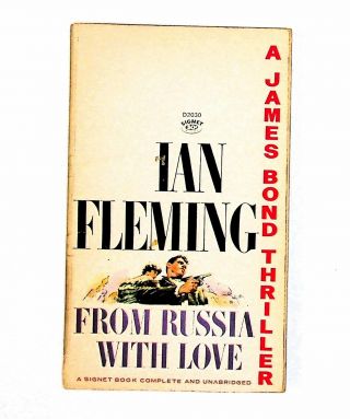From Russia With Love 1962 James Bond Ian Fleming Vintage Paperback