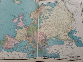 Rand McNally Universal Atlas of The World - Indexed Color Maps Statistics 1899 3