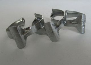 Zeus Bicycle Brake Cable Housing Clips Clamps Set Of 3 Vintage