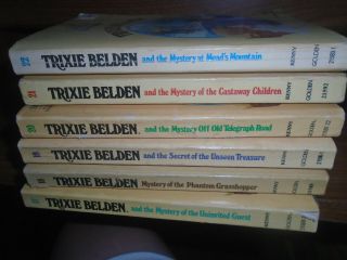 Trixie Belden Paperbacks 17 - 18 - 19 - 20 - 21 - 22 - Guest - Grasshopper,  Telegraph,  Mead 