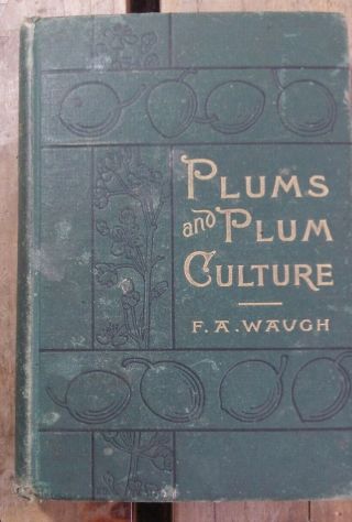 Plum & Plum Tree Culture Fa Waugh 100s Heirloom Varieties Described Pollination