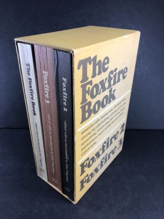 1972 The Foxfire Book 1 2 3 Box Set Anchor Eliot Wigginton Rare