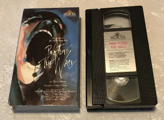 Pink Floyd The Wall Big Box Vintage Vhs Video Cassette Tape Mgm 1982