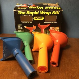 Vintage Rapid Wrap Coin Sorting Rolling Kit - Plastic Tubes - Box