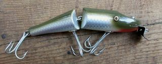 VINTAGE CREEK CHUB JOINTED PIKIE IN SILVER SCALE IN ORIG BOX FISHING LURE 2