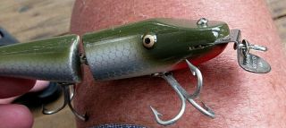 VINTAGE CREEK CHUB JOINTED PIKIE IN SILVER SCALE IN ORIG BOX FISHING LURE 3