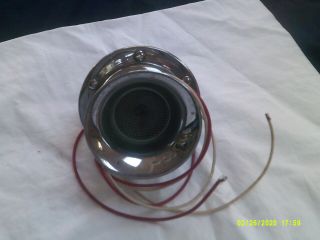 Vintage Round Boat Or Car Horn - Chrome Plated - Heavy - Unmarked