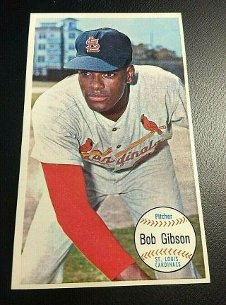 1964 Topps Giants Baseball Vintage Card 41 Bob Gibson 7/13 - 17