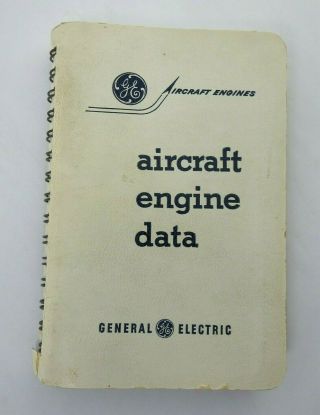 Vintage 1968 Aircraft Engine Data General Electric Aircraft Engines Series Book