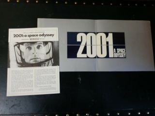 Rare Stanley Kubrick 2001 A Space Odyssey Souvenir Book Brochure 1968