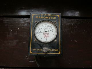Vintage Electro Products Co.  Motor Tune Up Vacuum Manometer.