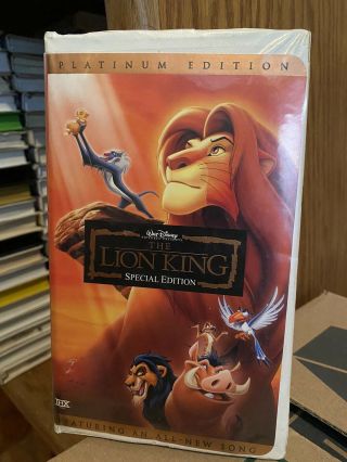 The Lion King Vintage Vhs Platinum Special Edition
