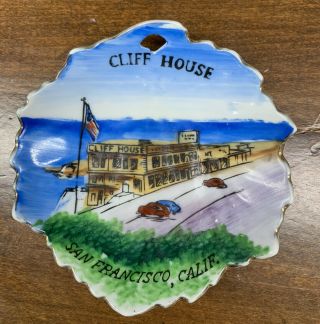 Vintage Cliff House San Francisco Ca - 4” Souvenir Plate Made In Japan