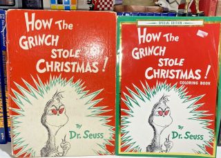 2 Collectible Dr.  Seuss: 1957 1st Edition How The Grinch Stole Christmas & More