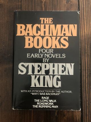 The Bachman Books By Stephen King Bce 1985 Hardcover (gutter Code Q33)