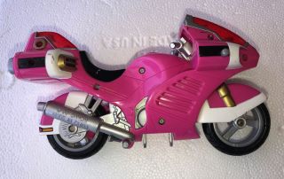 Vintage 1999 Bandai Pink Power Rangers Bike Motorcycle