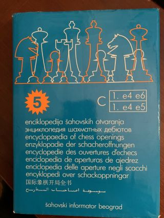 Encyclopedia Of Chess Openings Vol.  C Latest 5th Ed.  Sahovski Informator Hardback