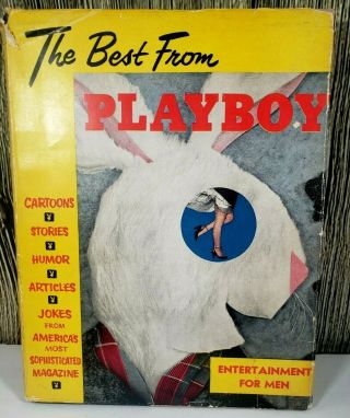 Vintage The Best From Playboy 1954 1st Edition Hard Cover Hugh Hefner Slipcover