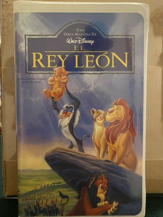 Disney Los Clasicos El Rey Leon - The Lion King Vintage Vhs In Spanish