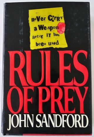 Rules Of Prey By John Sandford (1989,  Hardcover) 1st Edition,  1st Print