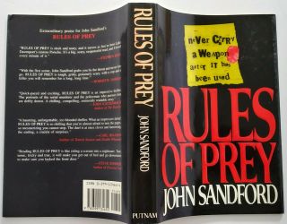 Rules of Prey by John Sandford (1989,  Hardcover) 1st Edition,  1st Print 2