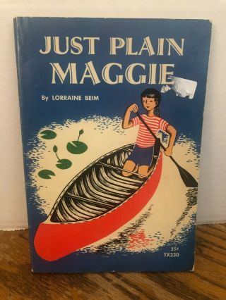 Vintage Just Plain Maggie By Beim,  Lorraine 1967 Vintage Scholastic Pb