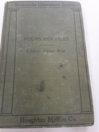 Poems And Tales,  Edgar Allan Poe,  Riverside Literature Series 119 - 120 Rare