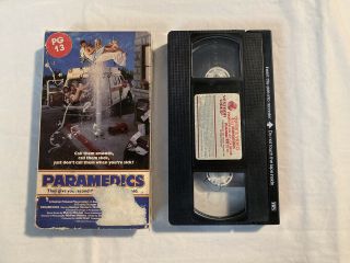 Rare Vintage Paramedics Vhs 1988 Video Tape Oop - Vestron Pictures - Box Intact