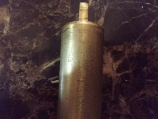 Vintage Lufkin 590 Solid Brass Plumb Bob 20 oz 6 3/4” Made In USA 2