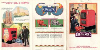 Vintage 1933 Oil Heating Brochure Williams Oil - O - Matic Heating Scarce