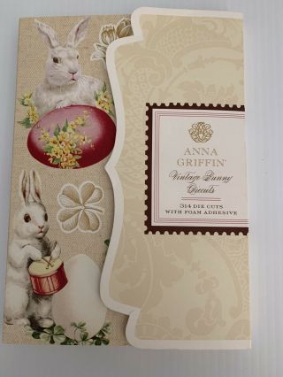 Anna Griffin Vintage Bunny Die Cuts,  Easter,  314 Pc Originally -